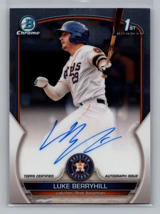 Bowman Chrome Luke Berryhill Astros Rookie Prospect 2023 automático #CPA-LBL 9460 - Imagen 1 de 2