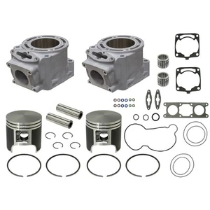 2 SPI Cylinders Pistons Gasket Kit Bearings for Polaris many 2013-2016 600 Snow - Picture 1 of 1