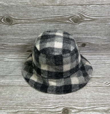 Swanndri Grey Black Wool Crusher Bucket Hat Winter Cap Hat Size XXL NEW ZEALAND - Image 1 of 4