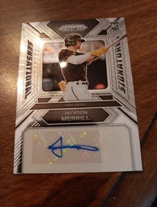 2024 Panini Prizm Baseball JACKSON MERRILL PULSAR PRIZM AUTOGRAPHED RC #JM MINT - Picture 1 of 7