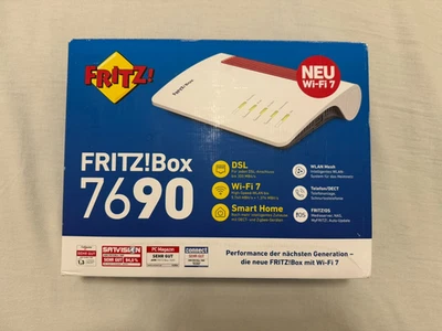 AVM FRITZ!Box 7690 (Wi-Fi 7) VDSL/ADSL Router 7,136 Mbit/s ADSL2+ WLAN FRITZ BOX - Bild 1 von 2