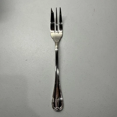 CHRISTOFLE Malmaison Large Silver Plate Serving Fork 10” Made in FRANCE - Image 1 of 4