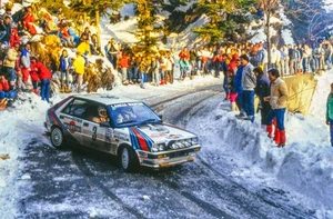 Bruno Saby Jean Francois Fauchille Lancia Delta Monte Carlo Rally- 1988 Photo - Picture 1 of 1