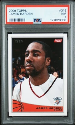 2009-10 Topps #319 James Harden RC PSA 7 RC Oklahoma City Thunder - Image 1 of 2