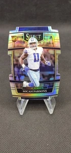 2021 Panini Select - Concourse Micah Parsons #85 Silver Prizm Die-Cut (RC) - Foto 1 di 2