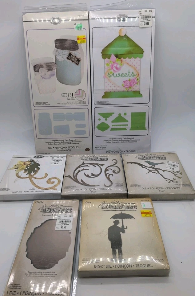 Лот из 7 различных штампованных штампов Ellison XL банки для консервирования кухонные канистры BigZ - Изображение 1 из 4