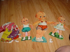 De colección - 60s-70s - Muñecas de papel - Ropa recortada - Cupie Kewpie QP Muñeca - Original - Imagen 1 de 1