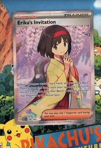 Pokémon TCG Erikas Einladung 196/165 Pokemon 151 Full Art NM/M - Bild 1 von 2