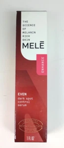 Mele Enhanced Serum zur Kontrolle sogar dunkler Flecken gleichmäßiger Ton Melaninreiches Gesicht 1 Oz. - Bild 1 von 5