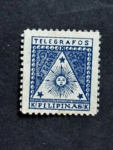 54391 US Spain Philippine Filipinas Telegrafos Correo Insurrecto Edifi MLH?NH?OG - Picture 1 of 2