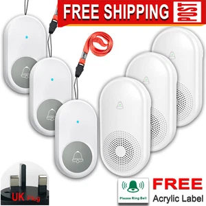 Panic buttonl, restaurant wireless call bell, 3 remote controls, 3 receivers - Picture 1 of 8