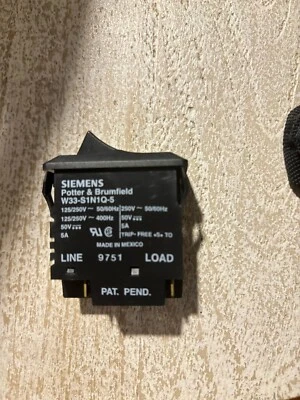 Potter & Brumfield Siemens W33-S1N1Q-5 Circuit Breaker Switch