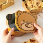 Conteneur métallique en étain bonbon ours avec couvercle pour fournitures de fête et décorations