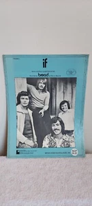 BREAD IF DAVID GATES SID ENGEL 1971 SHEET MUSIC SCREEN GEMS COLUMBIA 1702ISM A - Picture 1 of 14