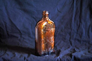vintage antique hiram walker & sons bottle embossed - Picture 1 of 3