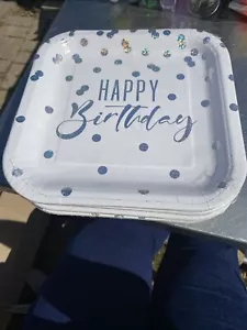 Happy Birthday Party Plates 8ct Set Of 5 - Picture 1 of 2