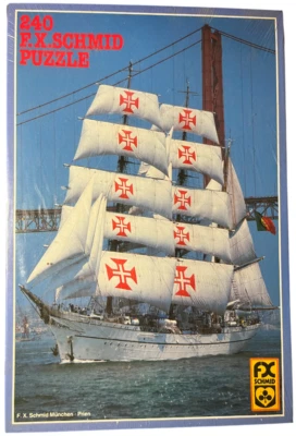 Segelschiff Sagres Puzzle 240 Teile FX Schmid Schiff Meer Retro Originalverpackt - Bild 1 von 4