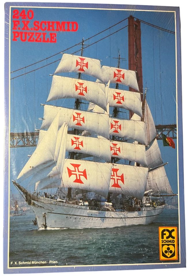 Segelschiff Sagres Puzzle 240 Teile FX Schmid Schiff Meer Retro Originalverpackt - Bild 1 von 4