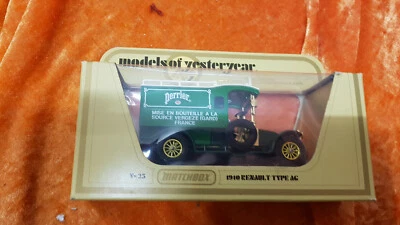 MM - Matchbox Models of Yesteryear Y-25 Renault LKW (1910) grün "Perrier" OVP - Bild 1 von 2