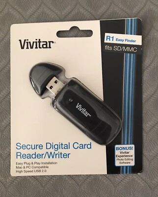 Secure Digital Card Reader, Writer, by Vivitar - Image 1 of 2