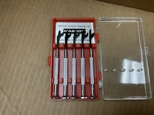 NEU-Maskottchen Präzisionswerkzeuge Miniatur offenes Ende Schraubenschlüssel-Set metrisch 4 mm-6 mm - Bild 1 von 2
