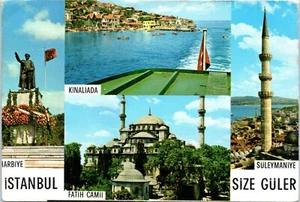 Greetings from Istanbul Multiview Postcard - Picture 1 of 2