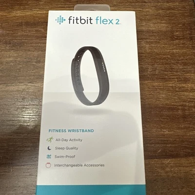 NEU Fitbit Flex 2 (FB403BK) Fitnessarmband schwarz groß & klein schwimmfest - Bild 1 von 4