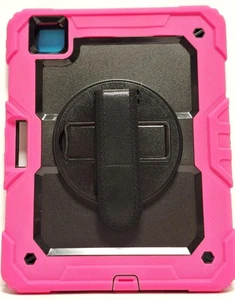 iPad Shockproof case HOT PINK INcludes Elasticated hand grip on rear. - Picture 1 of 4