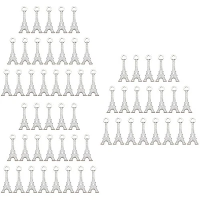  60 Stück Legierung Eiffelturm Anhänger Charms DIY Schmuck, der Zubehör für - Bild 1 von 4