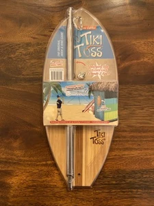 Tiki Toss Deluxe Edition Hook & Ring Game 5’ Telescoping Pole Easy Set Up - Picture 1 of 2