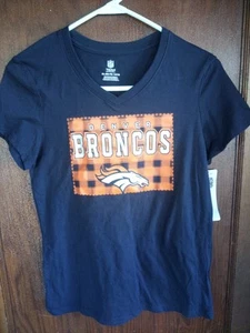 Ropa del equipo de la NFL Denver Broncos camiseta azul niñas talla XL (14/16) NUEVA CON ETIQUETAS - Imagen 1 de 8