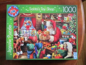 EIN 1000-TEILIGES SCHMID DELUXE QUALITÄT PUZZLE - "WEIHNACHTSMANN SPIELZEUGLADEN" - Bild 1 von 2