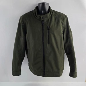 Black Rivet Men’s Green Moto Jacket XL full zip 6506 - Picture 1 of 11