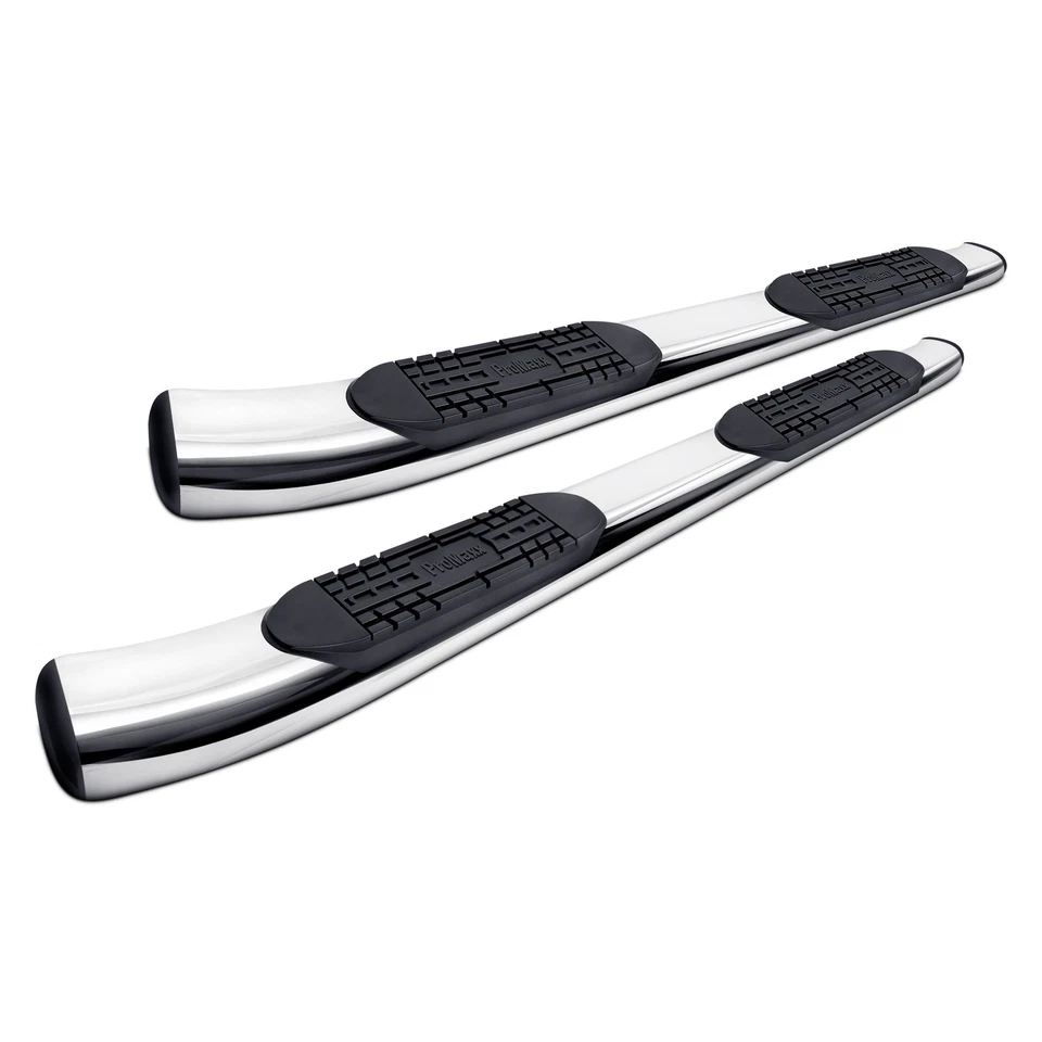 For Ford F-150 15-21 5" Cab Length Polished Oval Curved Step Bars Foto 1 de 1