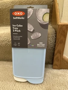 OXO SoftWorks Ice Cube Tray - 2 Pack. Rounded Cubes With Covers. BRAND NEW! - Picture 1 of 3