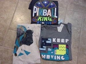 Cat & Jack Jungen Shirts XL (16) 1 Kurzarm & 2 Langarmshirts Target Neu mit Etikett - Bild 1 von 1