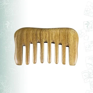 Scraping Comb Detangler Anti Static Hair Combs for Women Man Wood - Picture 1 of 11