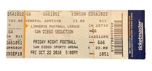 San Diego Seduction vs Seattle Mist Ticket Dessous Football League 22.10.2010 - Bild 1 von 2