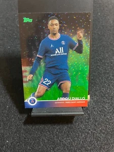 TOPPS PSG TEAM SET 2022 ABDOU DIALLO /199 GREEN ICY FOIL PARALLEL - Picture 1 of 2