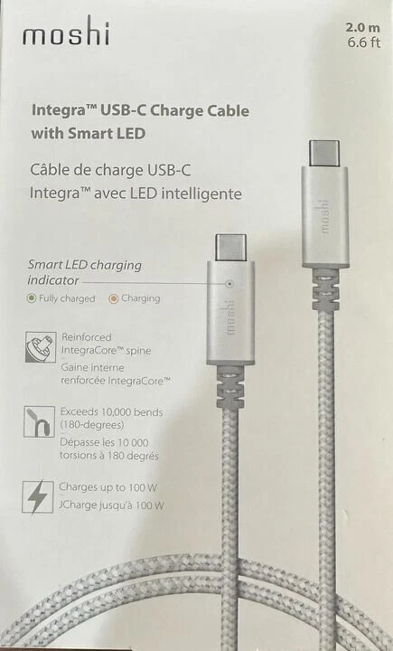 Moshi integra USB-C Charge Cable with Smart LED - Image 1 of 1
