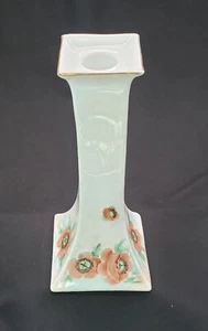 Hand Painted Candlestick Epiag Royal Czechoslovakia L King 1950 Signed Antique - Picture 1 of 22