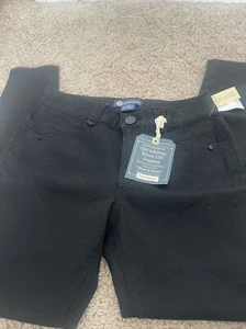 Democracy Jean Jeans Womens Size 8 Black Ab Solution Mid Rise Straight Leg - Picture 1 of 4
