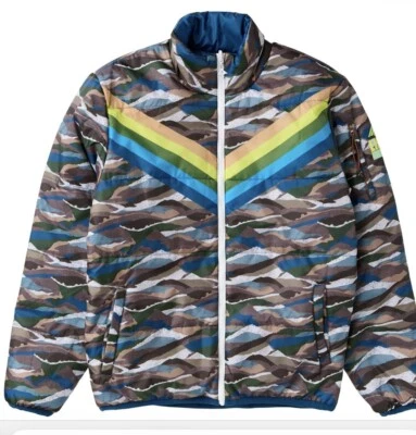 Chaqueta Lifted Research Group Hyper Lifted para Hombres L Reversible Puffer Nueva con Etiquetas $80 Foto 1 de 3