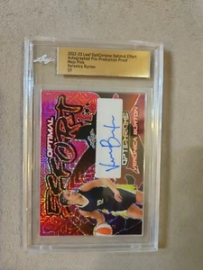 2022-23 LEAF ROOKIE AUTOGRAPH 1/1 MOJO PINK VERONICA BURTON CONNECTICUT SUN 🌟 ⏫ - Picture 1 of 4