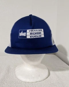 Volvo BM Michigan Euclid VME Group Blue Mesh Trucker Hat Cap Vintage One Size - Picture 1 of 7