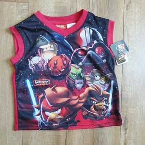 NWT Disney Boy's Angry Birds Star Wars T-Shirt Size Small 4/5  - Picture 1 of 7