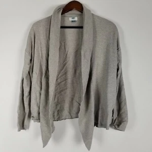 Old Navy Women's Size S Grey Open Front Cardigan Sweater 3/4 Sleeve Career Work - Picture 1 of 5