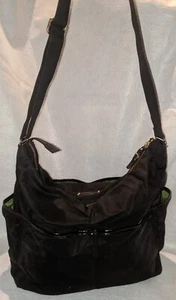 Kate Spade New York Large Nylon Hobo Crossbody Shoulder Diaper Bag Black - Picture 1 of 11