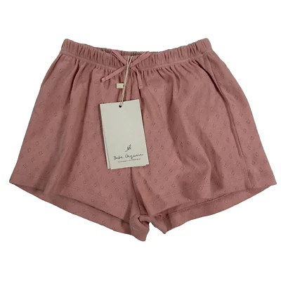 Pantalones Cortos Bebe Organic Niñas 8 Rosa Claro Corte Algodón Orgánico Nuevos Foto 1 de 4