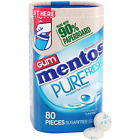 Mentos Pure Fresh Sugar-Free Chewing Gum with Xylitol, Fresh Mint, in a 90% 80